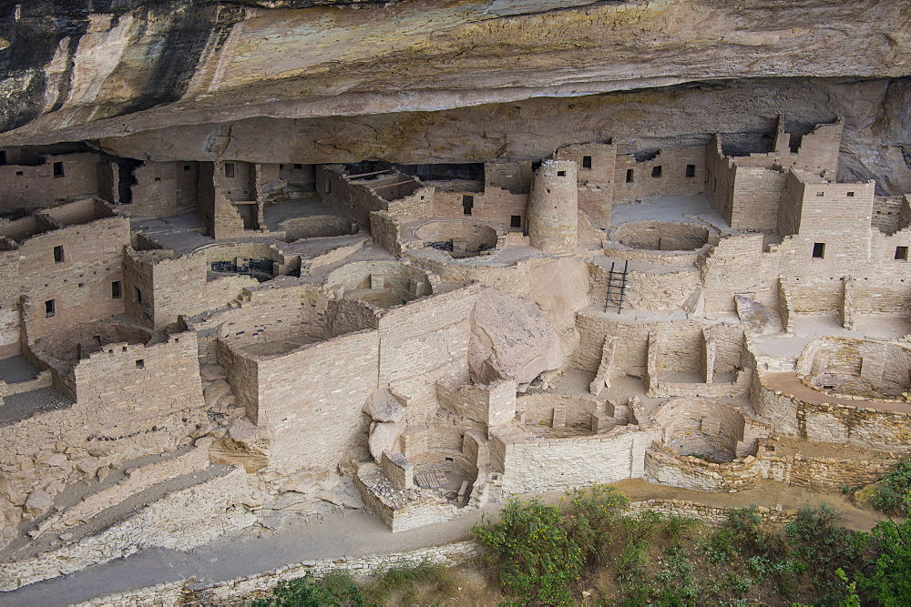 The Cliff Palace Indian dwelling, Mesa Verde National Park, UNESCO World Heritage Site, Colorado, United States of America, North America