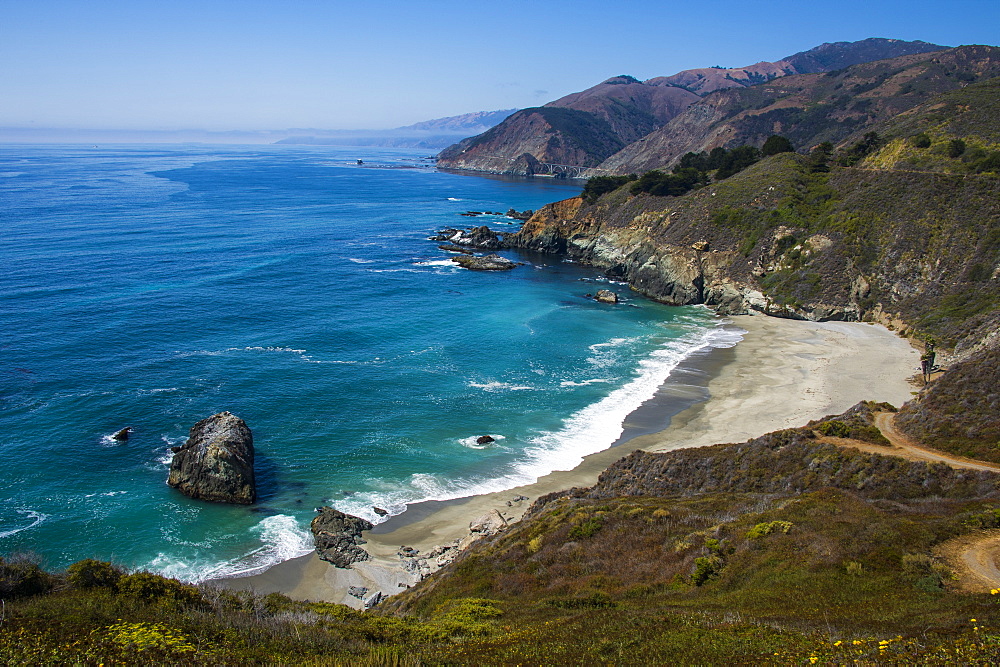 Overlook over the Big Sur, California, USA