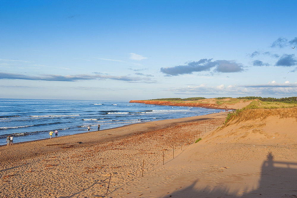 Long sandy beach in the Prince Edward Island National Park, Prince Edward Island, Canada, North America 