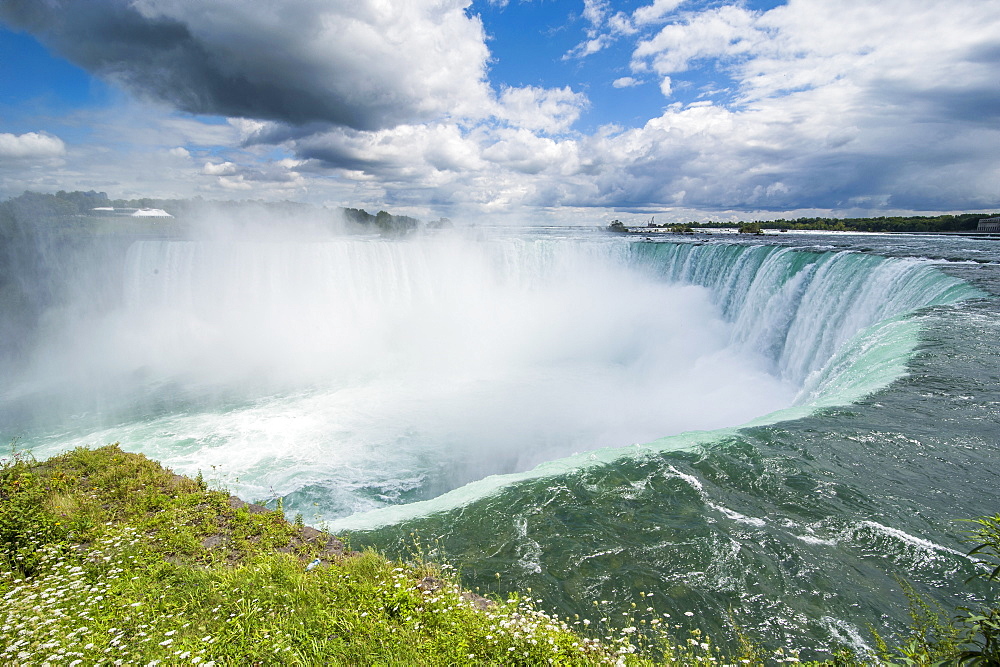 View over Horseshoe falls (Canadian Falls), Niagara Falls, Ontario, Canada, North America