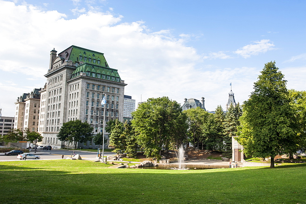 Park in Quebec City, Quebec, Canada, North America