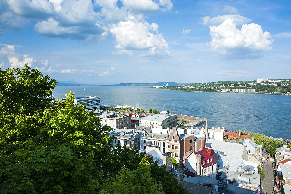 View over the St. Lawrence River, Quebec City, Quebec, Canada, North America