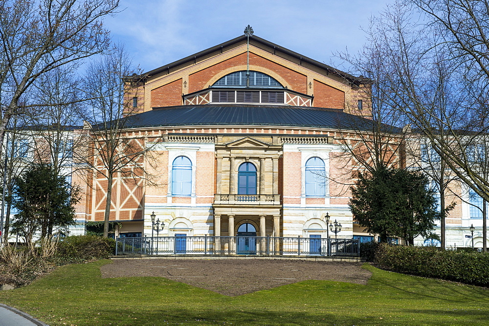 The Bayreuth Festspielhaus (Bayreuth Festival Theatre), Bayreuth, Upper Franconia, Bavaria, Germany, Europe