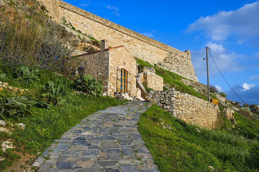 The Fortezza, fortress in Rethymno, Crete, Greek Islands, Greece, Europe