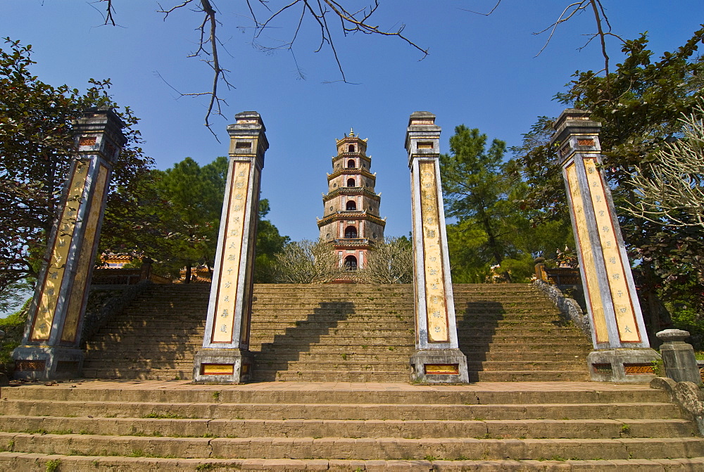 Thien Mu Pagoda, UNESCO World Heritage Site, Hue Vietnam, Indochina, Southeast Asia, Asia