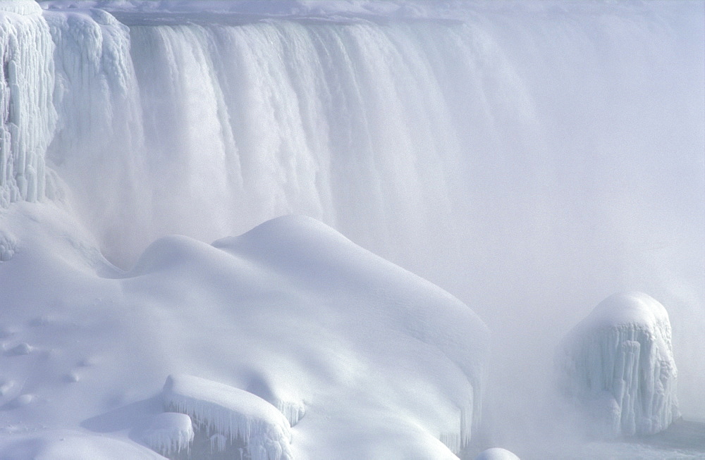 Niagara Falls in the winter, Niagara Falls, Ontario, Canada, North America