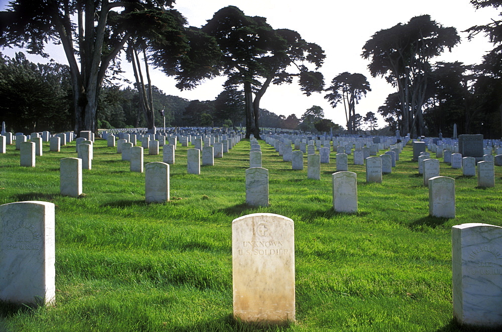 Tomb of Unknown U.S. Soldier, U.S. San Francisco National Cemetery, The Presidio, San Francisco, California, United States of America, North America