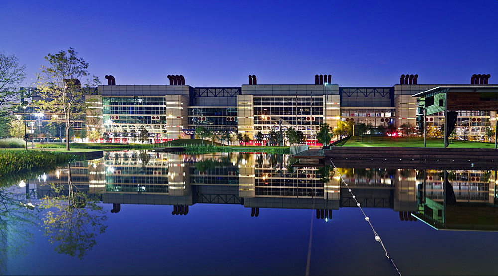 George R. Brown Convention Center at dawn, Houston, Texas, United States of America, North America