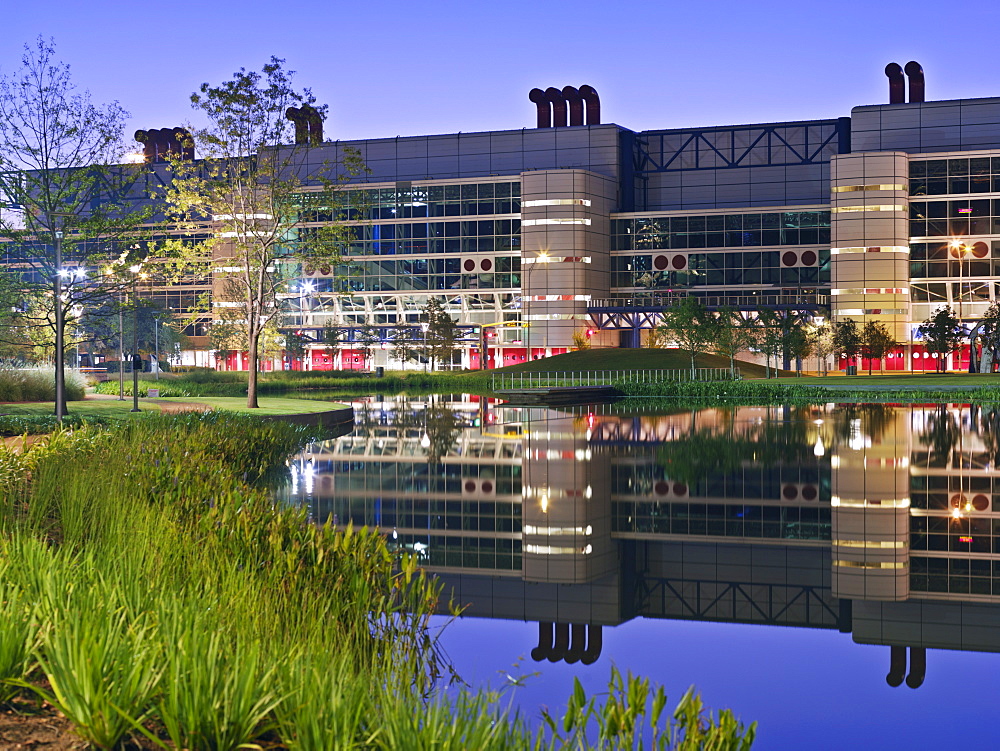 George R. Brown Convention Center at dawn, Houston, Texas, United States of America, North America