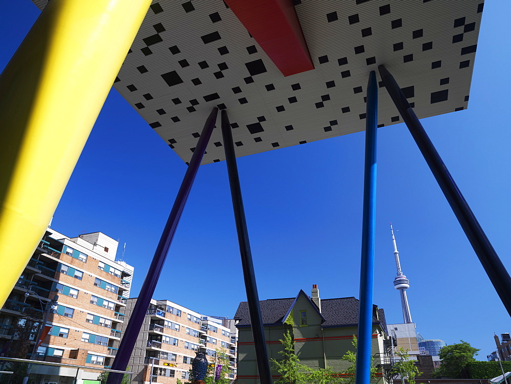 Ontario College of Art, building designed by architect Will Alsop, Toronto, Ontario, Canada, North America