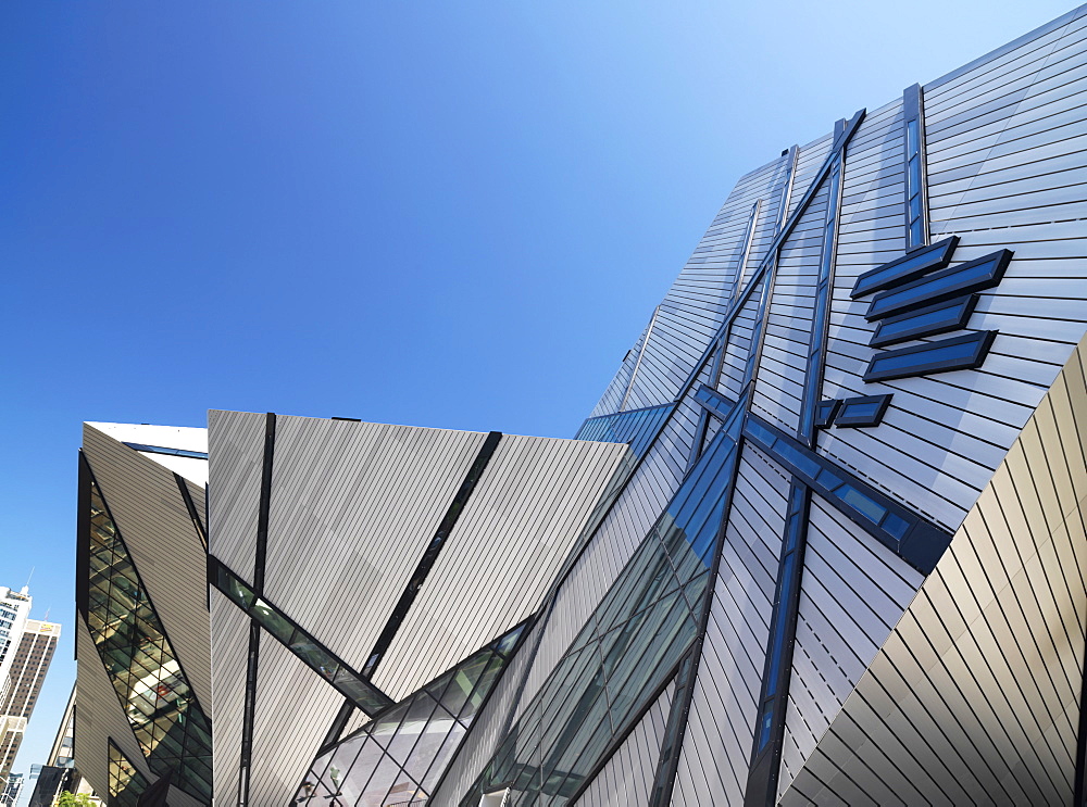 The Michael Lee-Chin Crystal, design by architect Daniel Libeskind, The Royal Ontario Museum (ROM), Toronto, Ontario, Canada, North America