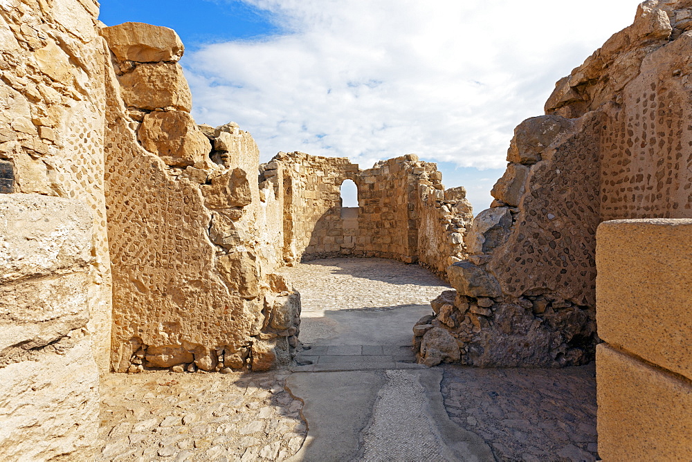 Byzantine church, Masada, UNESCO World Heritage Site, Israel, Middle East