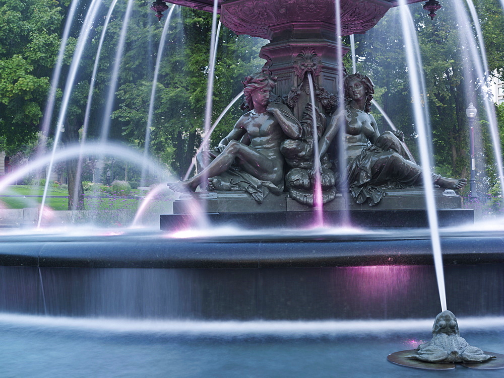 Fontaine de Tourny, designed by sculptor Mathurin Moreau, Legislative Building, Quebec City, Quebec, Canada, North America