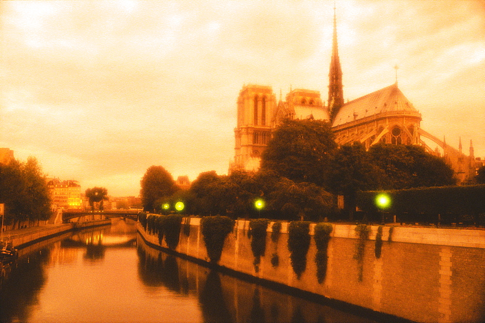 Notre Dame and the Seine River, Paris, France, Europe