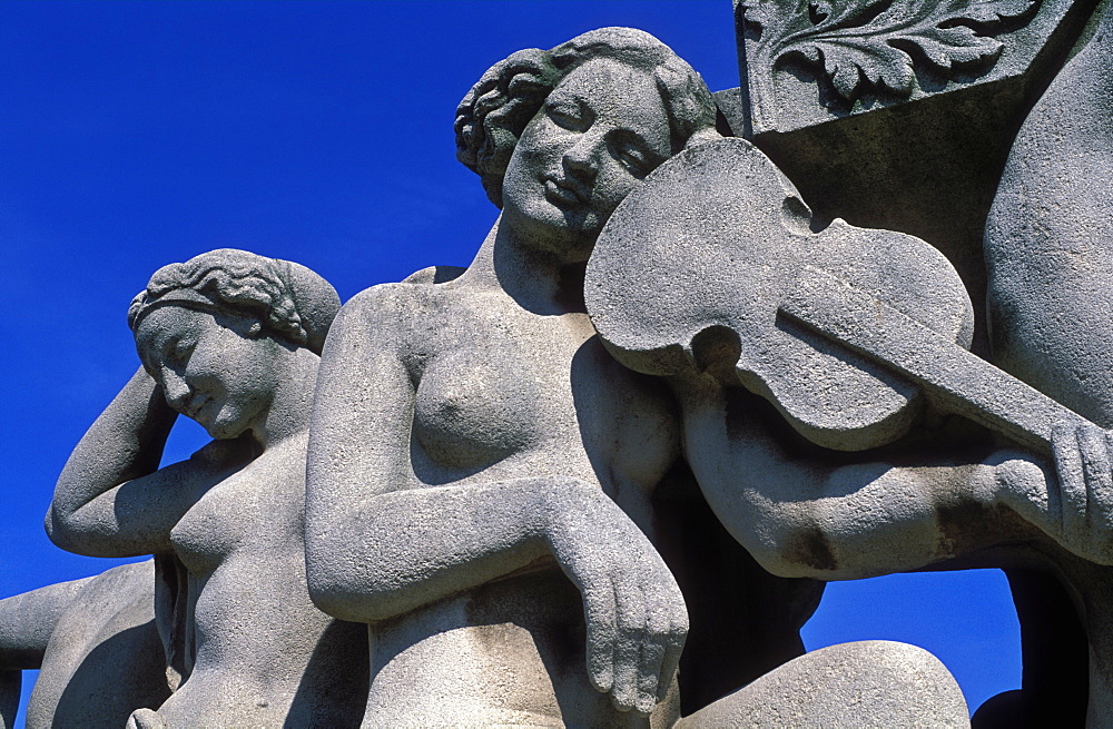 Statues of women at the Trocadero, Paris, France, Europe