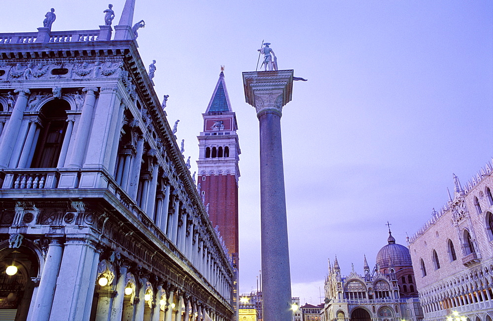 Campanile, Piazza San Marco, Venice, UNESCO World Heritage Site, Veneto, Italy, Europe