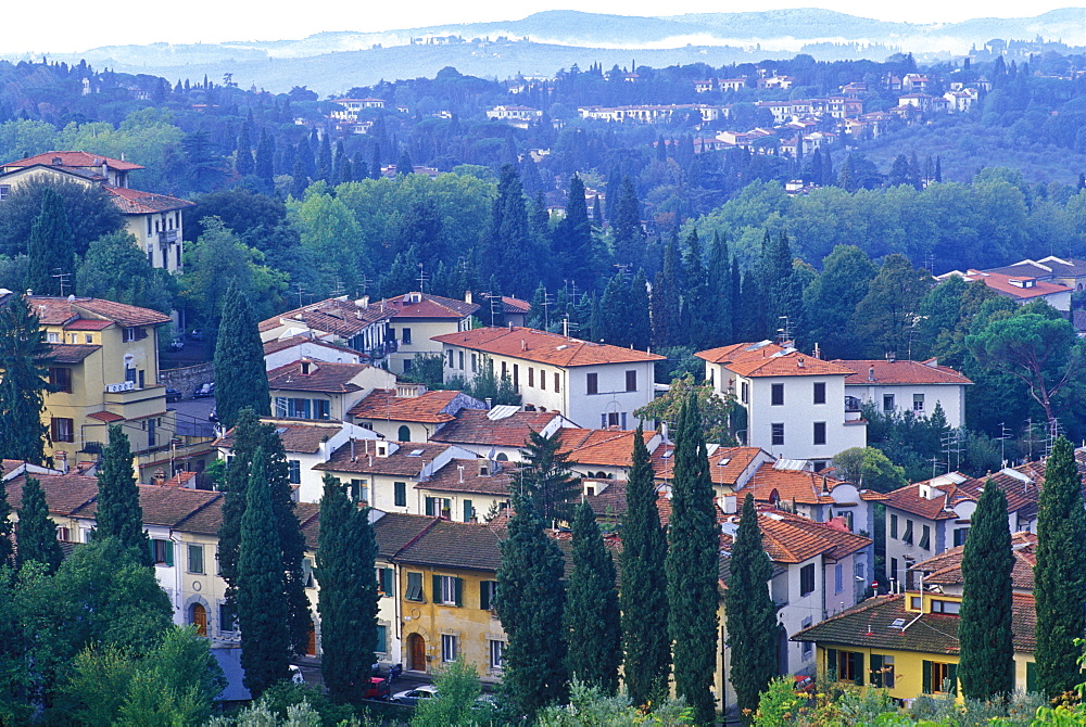 View of the Tuscany country side around Florence, Tuscany, Italy, Europe