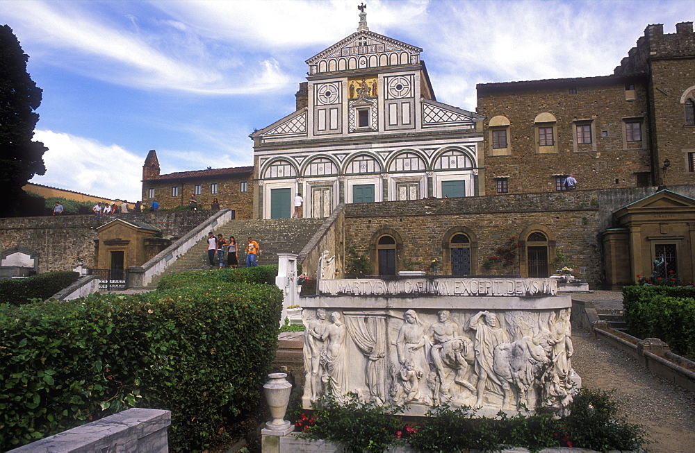 Church of San Miniato al Monte, dating from the 11th century, Florence, Tuscany, Italy, Europe