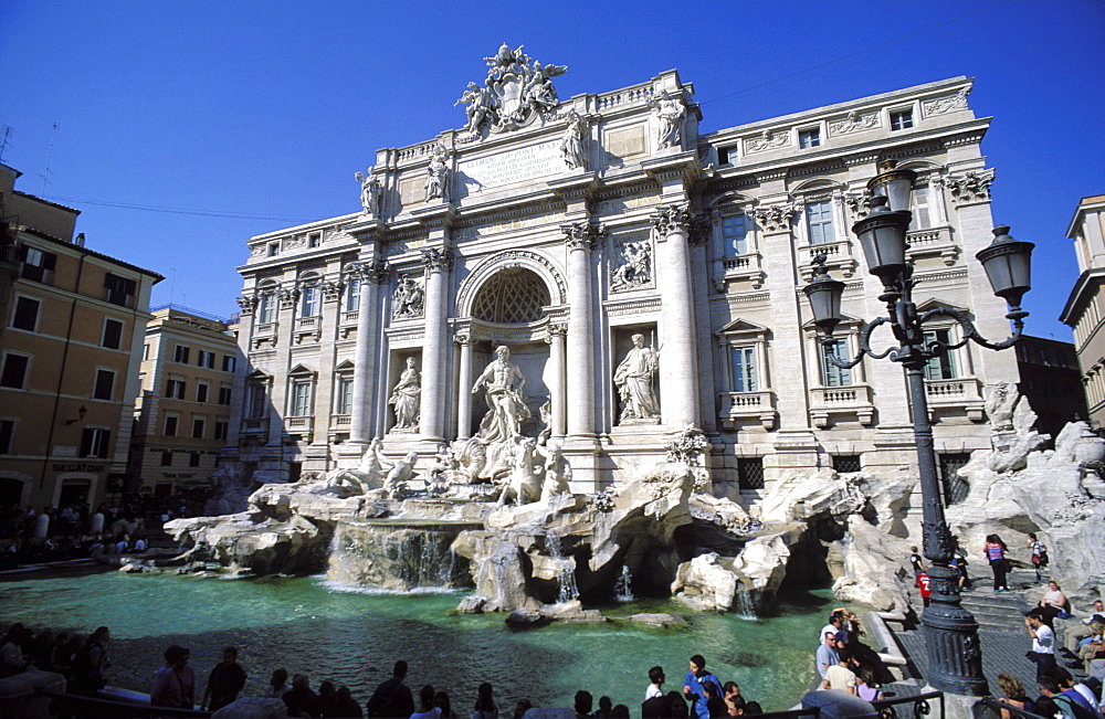 The Trevi Fountain, Rome, Lazio, Italy, Europe