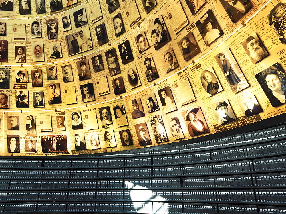 Volumes of Holocaust victims, Hall of Names, Yad Vashem, Jerusalem, Israel, Middle East