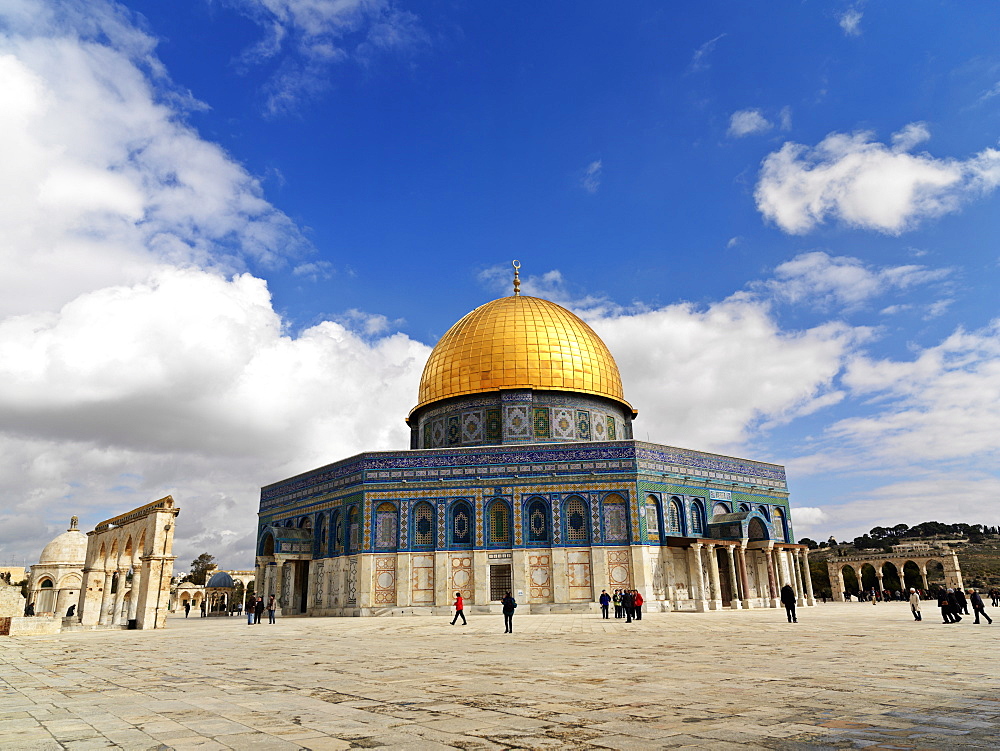 Dome of the Rock mosque, Temple Mount, Jerusalem, Israel, Middle East