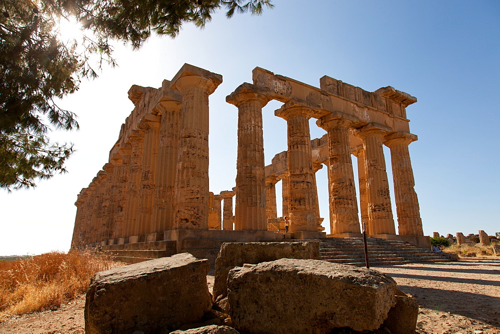 Temple of Hera at Selinunte, the ancient Greek city on the southern coast of Sicily, Italy, Europe