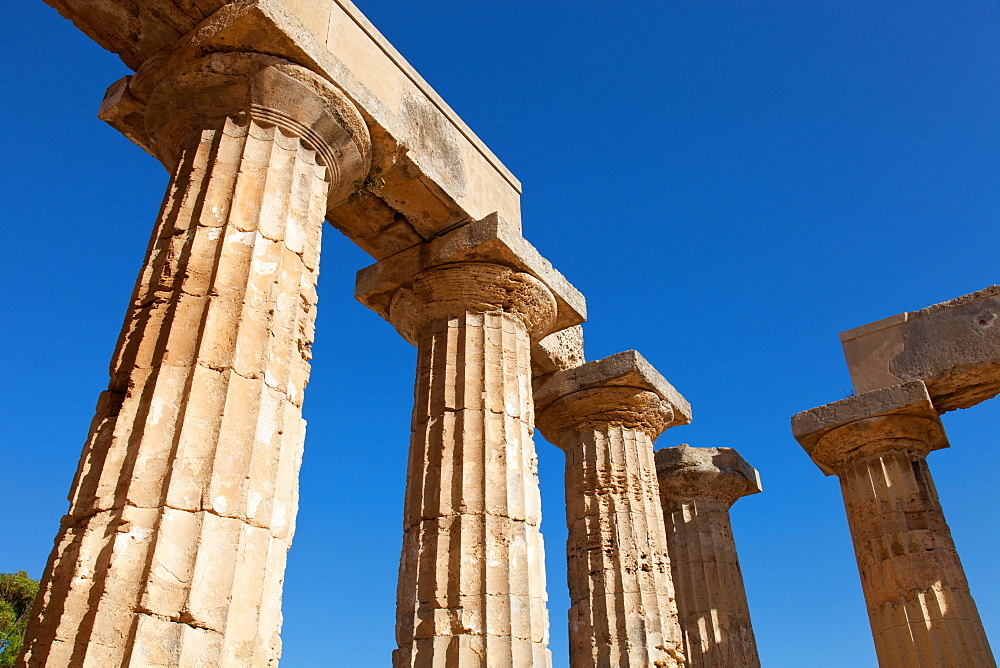 Temple of Hera at Selinunte, the ancient Greek city on the southern coast of Sicily, Italy, Europe