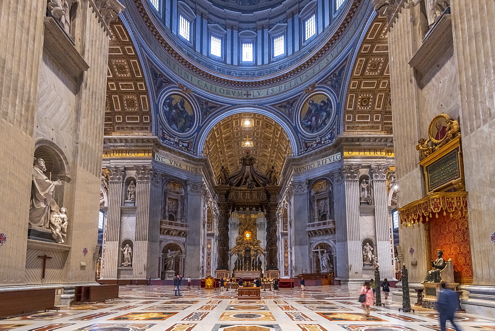 St. Peter's Basilica, UNESCO World Heritage Site, The Vatican, Rome, Lazio, Italy, Europe