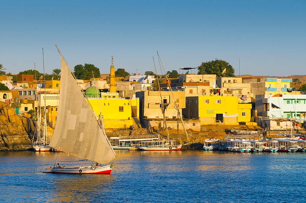 River Nile, Aswan, Upper Egypt, Egypt, North Africa, Africa