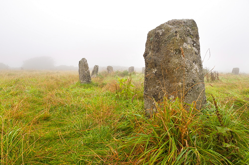 Merry Maidens stone circle, Cornwall, England, United Kingdom, Europe