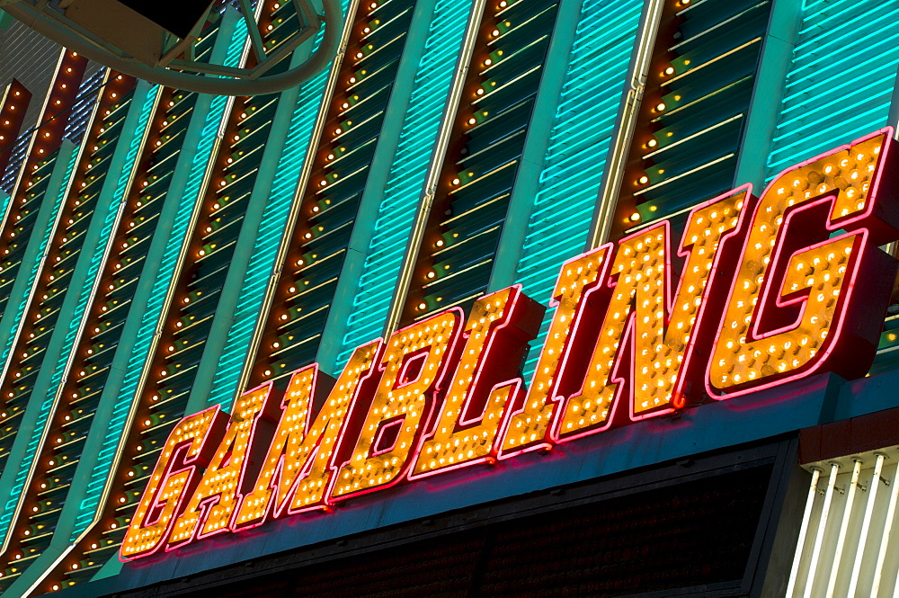 Fremont Street, Downtown Old Las Vegas, Las Vegas, Nevada, United States of America, North America