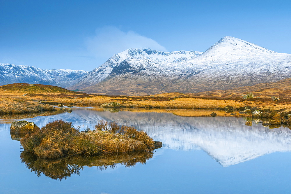 Black Mount from Rannoch Moor, Argyll and Bute, Highlands, Scotland, United Kingdom, Europe