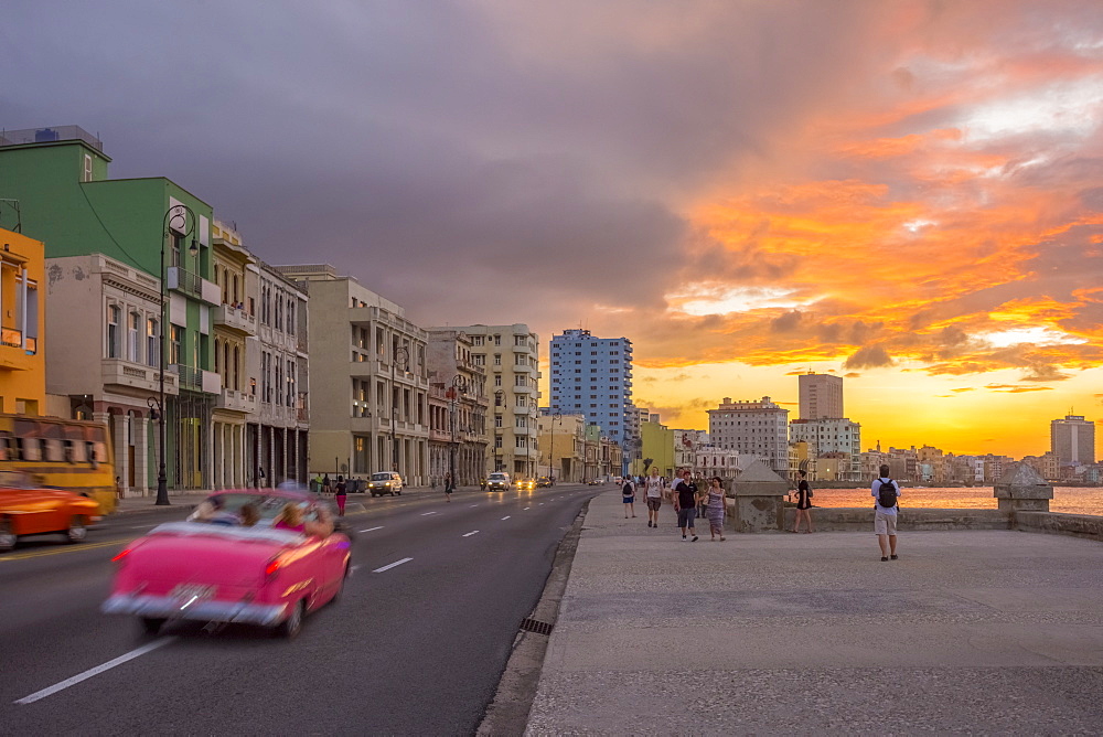 The Malecon, Havana, Cuba, West Indies, Caribbean, Central America