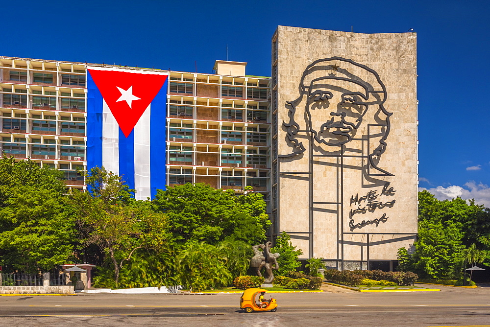 Plaza de la Revolucion, Vedado, Havana, Cuba, West Indies, Caribbean, Central America