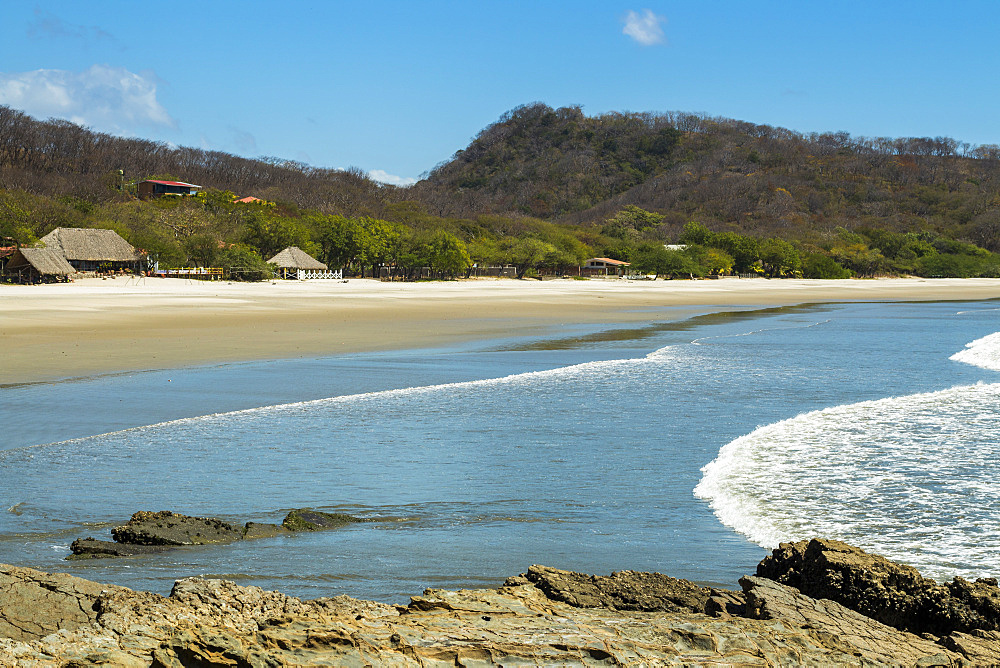 Beautiful world-class Playa El Coco beach south of San Juan del Sur, Playa El Coco, San Juan del Sur, Rivas Province, Nicaragua, Central America