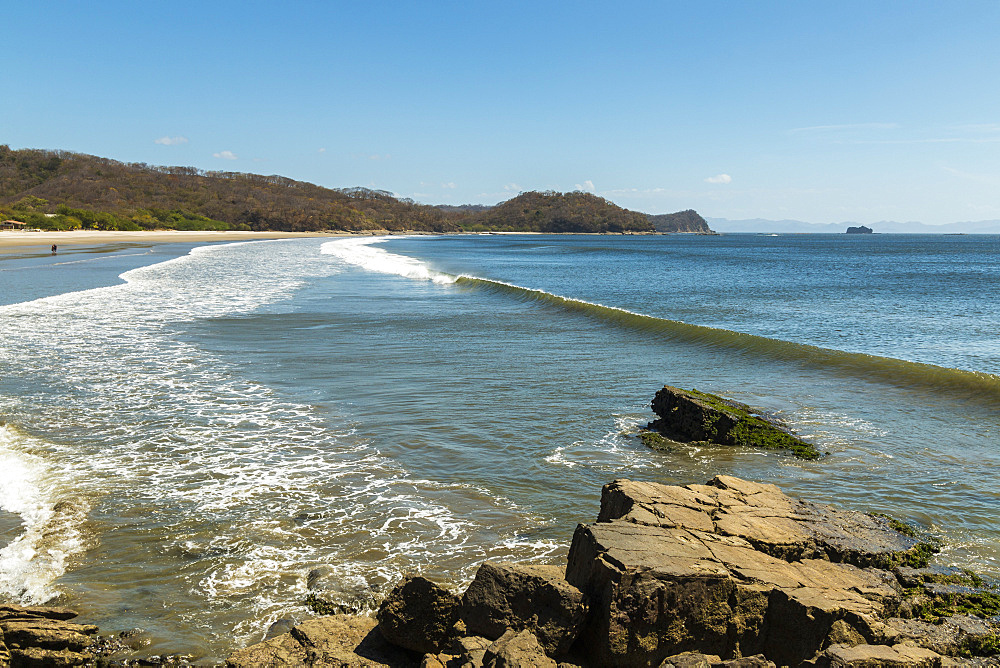 Beautiful world-class Playa El Coco beach south of San Juan del Sur, Playa El Coco, San Juan del Sur, Rivas Province, Nicaragua, Central America