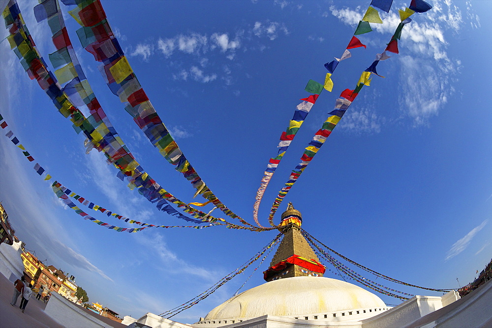 Boudhanath Stupa, UNESCO World Heritage Site, Kathmandu, Nepal, Asia