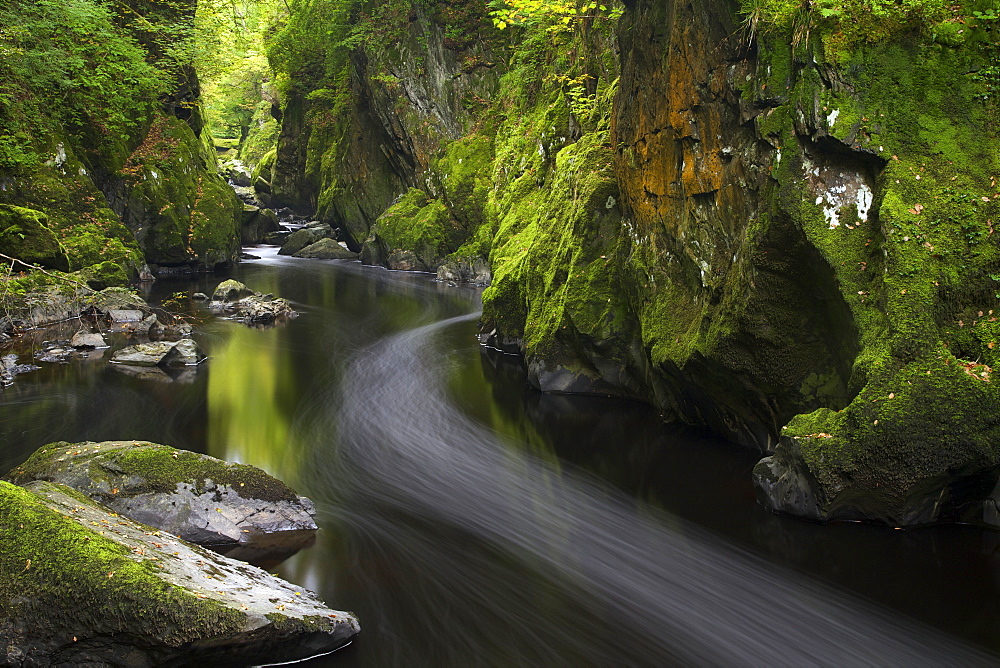 Fairy Glen in autumn, Betwys-y-Coed, Conwy Valley, Wales, United Kingdom, Europe