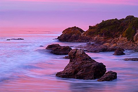sunset on Otago Peninsula New Zealand