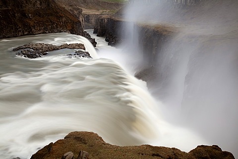 Gullfoss waterfall, Golden Circle, South Iceland, Iceland, Europe