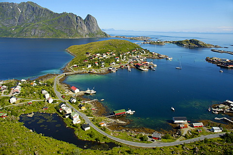 View on Reine Moskenesoya Lofoten Norway