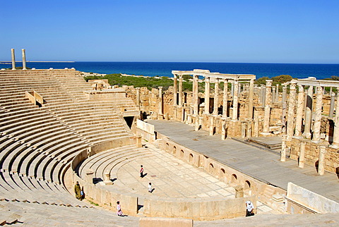 Roman theatre Leptis Magna Libya