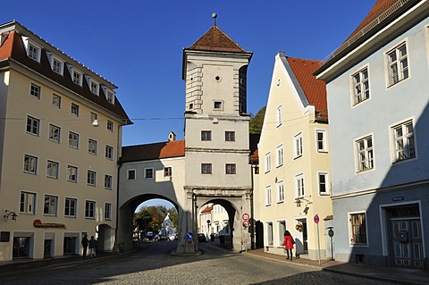 Sandauer Tor, historic town gate, Landsberg am Lech, Upper Bavaria, Germany, Europe, PublicGround