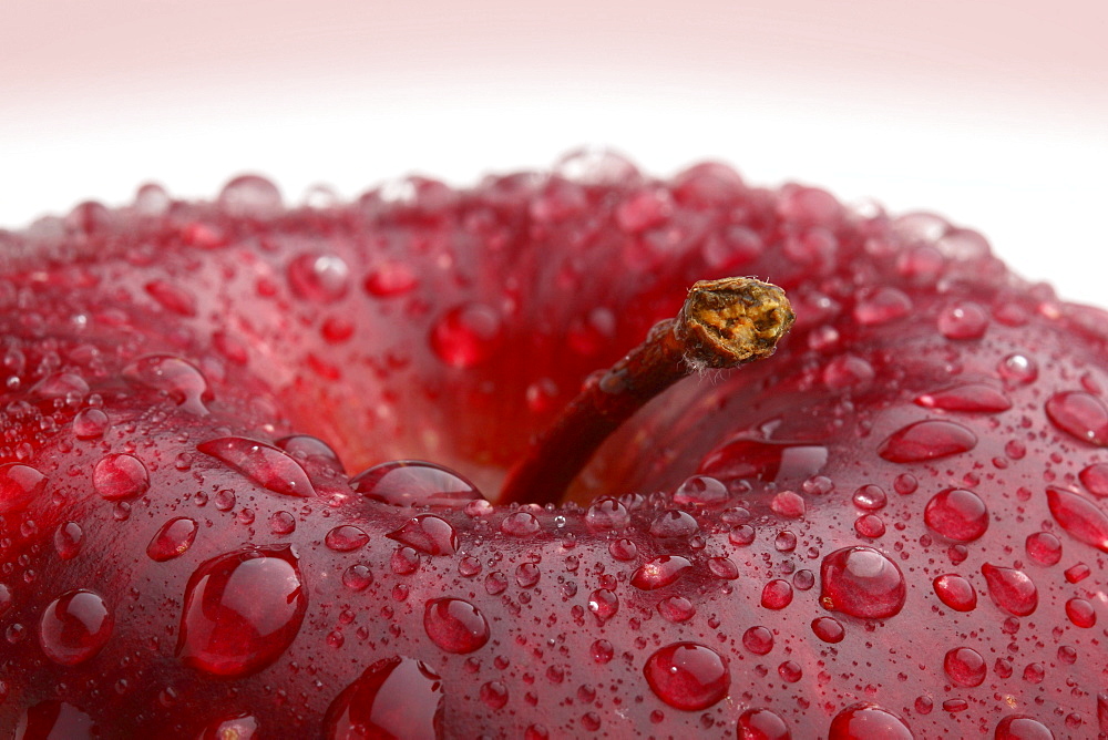 Apple with waterdrops