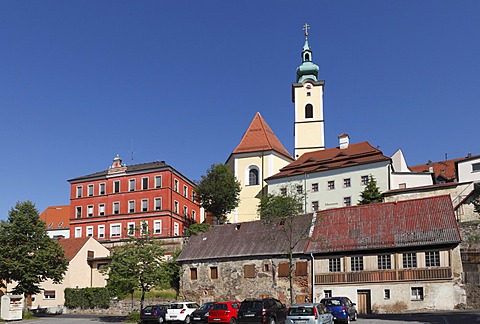 Town museum and parish church of St. Georg, Neustadt an der Waldnaab, Upper Palatinate, Bavaria, Germany, Europe