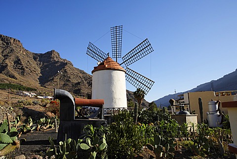 Windmill, Molino de Viento near Mogan, Gran Canaria, Spain