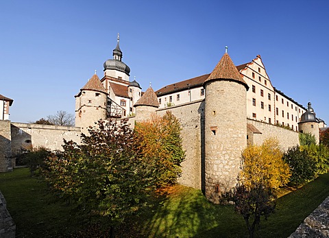 Marienberg Fortress Wuerzburg, Franconia, Bavaria, Germany