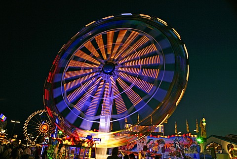 "Wind Wheel" Carousel, Oktoberfest, Munich, Bavaria, Germany, Europe