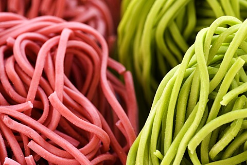 Multicolored noodles