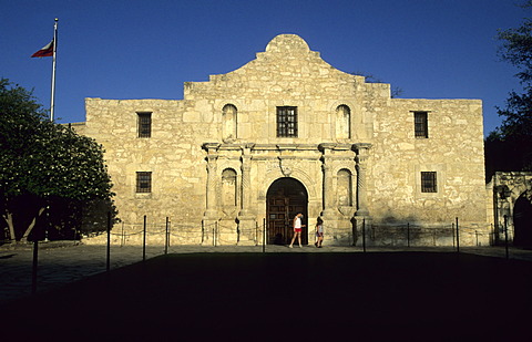 The Alamo, spanish mission church in San Antonio